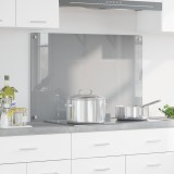 vidaXL Contrablat bucătărie gri deschis 90x60x0.6 cm sticlă securizată