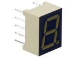 Afișaj LED 7 segmente 9,9mm roșu 1 car 21-46mcd