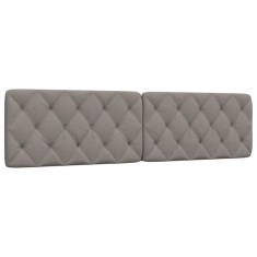 vidaXL Pernă pentru tăblie de pat, gri taupe, 200 cm, material textil 4019244