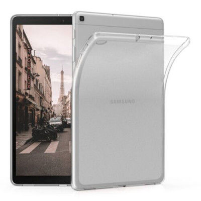 Husa pentru Samsung Galaxy Tab A 10.1 (2019), Silicon, Transparent, 47841.03 foto