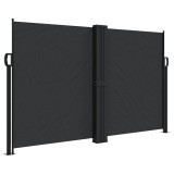 Cumpara ieftin Copertina laterala retractabila, negru, 140x1200 cm