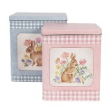 Cumpara ieftin Set 2 cutii metal 21x15x25 cm, 18x13x22 cm