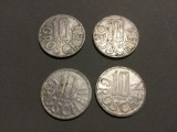 lot monede Austria - 10 Groschen anul 1972, 1975, 1989, 1990 !