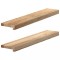 vidaXL Pervaz 2 buc lemn masiv de stejar netratat 80x15x2 cm 4009086