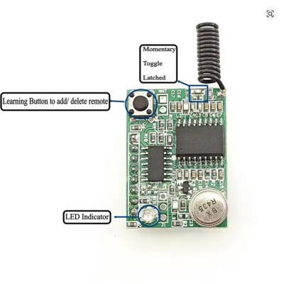 modul shield rf rfid 315mhz DC3-5V Rolling code RF Wireless Remote Control receiver transmitter foto