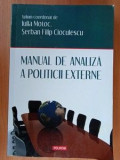 Manual de analiza a politicii externe- Iulia Motoc, S.F.Cioculescu