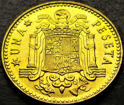 Moneda 1 PESETA - SPANIA, anul 1979 (model 1975) * cod 1190 D = UNC foto