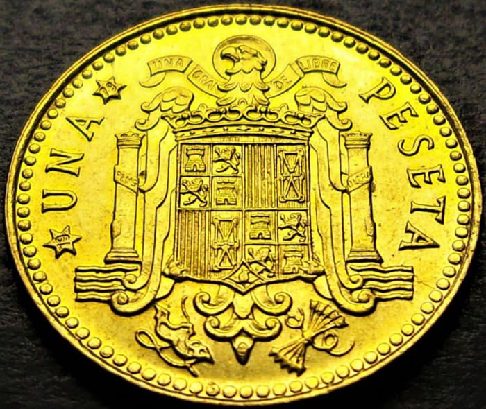Moneda 1 PESETA - SPANIA, anul 1979 (model 1975) * cod 1190 D = UNC