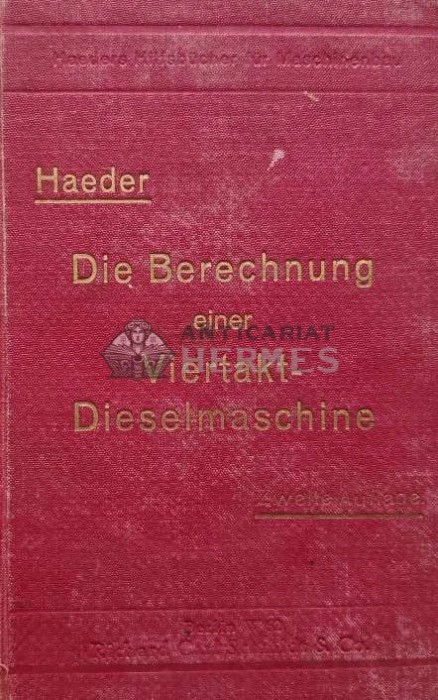 Die Berechnung einer Viertakt-Dieselmaschine - Haeder (AH9)