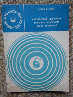 Pascu D. Ursu - Valorificarea gunoaielor menajere importanta sursa economica foto