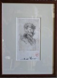 Nicolae Vermont - Autoportret (gravura)