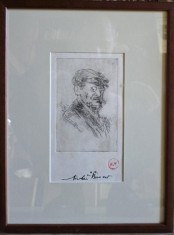 Nicolae Vermont - Autoportret (gravura) foto