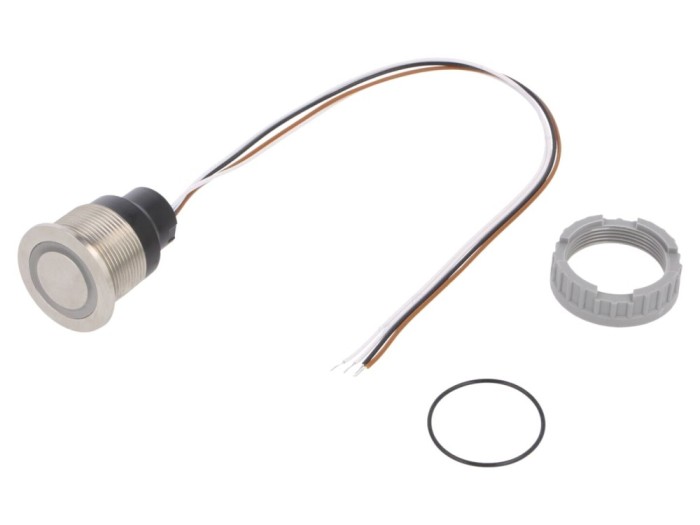 Comutator capacitiv SPST IP67 LED