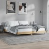 VidaXL Cadru pat fără saltea stejar sonoma 120x200 cm, lemn prelucrat