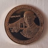 medalia Locotenent aviator Vasile Niculescu - Centenarul zborului Marii Uniri - medalie superba - Rara