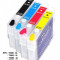 SET Cartuse reincarcabile pt EPSON 29 29-XL autoresetabile T2991 T2992 T2993...