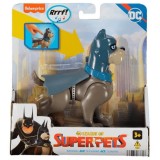 Figurina DC League Super Pets Ace, 15cm, sound, Fisher Price