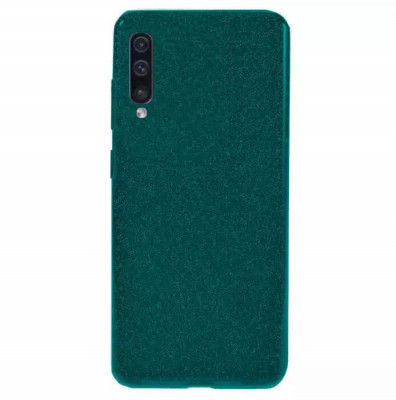 Husa Samsung Galaxy A70 Sclipici Verde Silicon foto