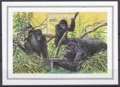 DB1 Fauna Africana Ruanda Rwanda Gorile SS MNH