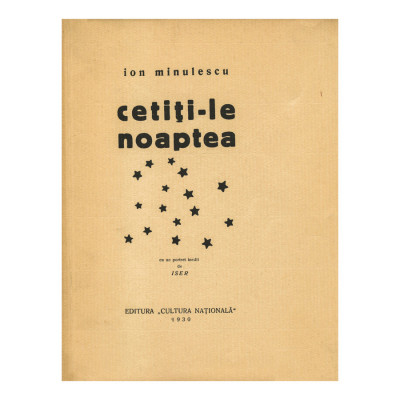 Ion Minulescu, Cetiți-le noaptea, cu autograf, exemplar bibliofi foto