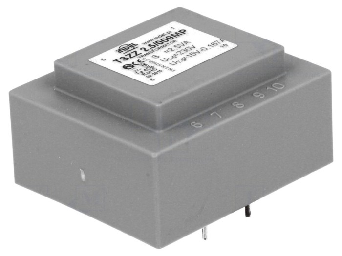 Transformator &icirc;ncapsulat PCB 230VAC 15V