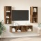 Set dulap TV 3 pcs Lemn vechi 37 x 37 x 142.5 cm Lemn compozit