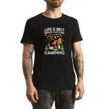 Tricou Barbati Off the Map, mesaj aventuros, negru, marimea M