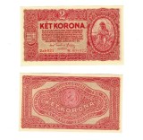 Ungaria 1920 - 2 korona, serie cu asterisc, aUNC