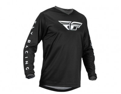 Tricou enduro motocross FLY F-16 Negru Alb foto