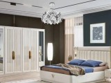 Candelabru Modern Cu 6 Surse De Lumina X E27, Finisaj Crom Lucios, &Oslash;500 Mm