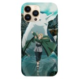 Husa compatibila cu Apple iPhone 15 Pro Max model Tsunade Senju and Katsuyu Naruto, Silicon, TPU, Viceversa, Transparent, Carcasa