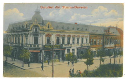 4665 - TURNU-SEVERIN, Market, Romania - old postcard - unused foto