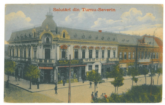 4665 - TURNU-SEVERIN, Market, Romania - old postcard - unused