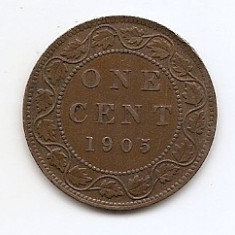 Canada 1 Cent 1905 - Edward VII, Bronz, 25.4 mm KM-8