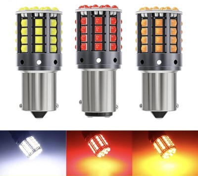 Set 2 leduri p21w ba15s lumina portocalie , 12v foto