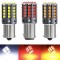 Set 2 leduri p21w ba15s lumina portocalie , 12v