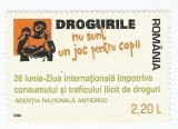 |Romania, LP 1728/2006, Ziua Internationala impotriva consumului de droguri, MNH