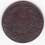 Romania 2 BANI 1867 WATT, Cupru (arama)