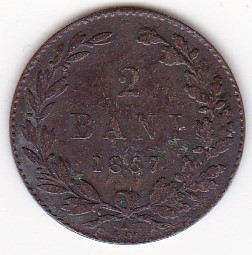 Romania 2 BANI 1867 WATT