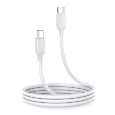 Cablu Joyroom USB-C - USB-C 480Mb/s 60W 1m Alb (S-CC060A9) S-CC060A9 1M WHITE foto