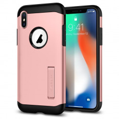 Carcasa Spigen Slim Armor iPhone X/Xs Rose Gold foto