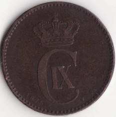 Moneda Danemarca - 2 Ore 1875