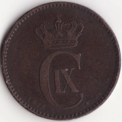 Moneda Danemarca - 2 Ore 1875 foto
