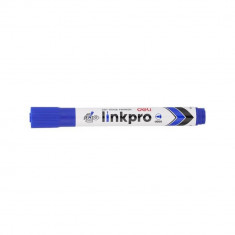 Marker Whiteboard Deli Link Pro, Albastru, Varf Rotund 2 mm, Marker Deli, Marker Deli Link Pro, Marker Albastru, Marker Whiteboard, Markere Whiteboard