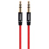 Cablu Audio 3.5 mm la 3.5 mm Remax L100, 1 m, Rosu