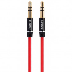 Cablu Audio 3.5 mm la 3.5 mm Remax L100, 1 m, Rosu foto