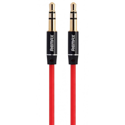 Cablu Audio 3.5 mm la 3.5 mm Remax L100, 1 m, Rosu foto