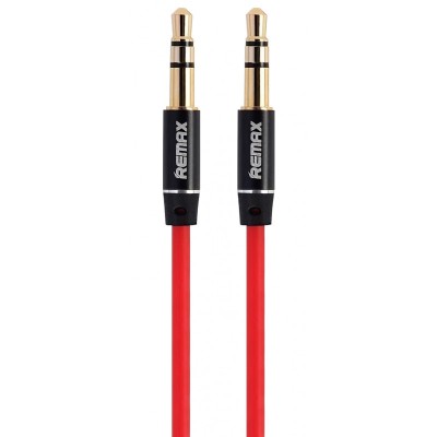 Cablu Audio 3.5 mm la 3.5 mm Remax L100, 1 m, Rosu foto