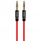 Cablu Audio 3.5 mm la 3.5 mm Remax L100, 1 m, Rosu