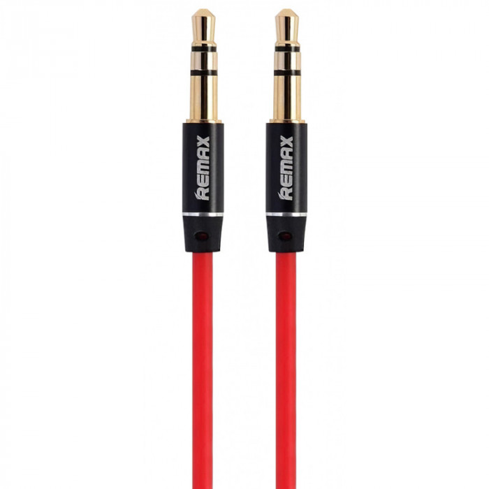 Cablu Audio 3.5 mm la 3.5 mm Remax L100, 1 m, Rosu